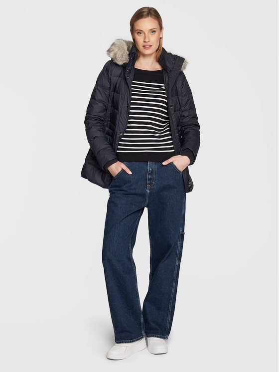 Tommy Hilfiger Tommy Hilfiger Dūnu jaka Tyra WW0WW37486 Tumši zils Regular Fit
