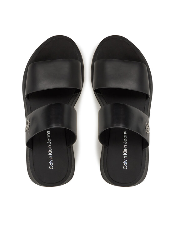 Calvin Klein Jeans Calvin Klein Jeans Šľapky Sandal Slide Double Strap YW0YW01694 Čierna