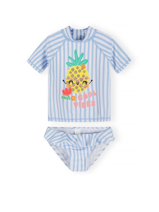minoti minoti Strój kąpielowy 30SWIM101 Błękitny