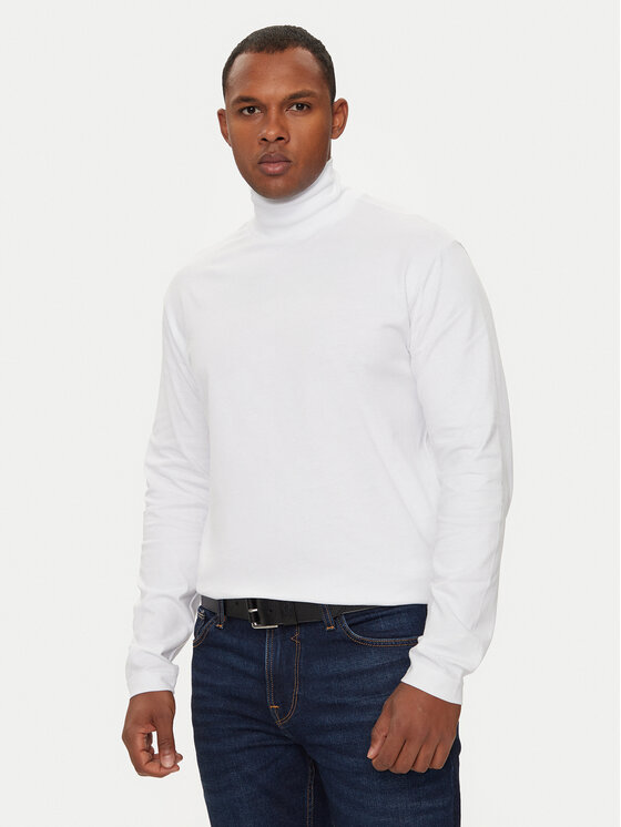 Guess Guess Rollkragenpullover M4BP08 KCHB1 Weiß Regular Fit