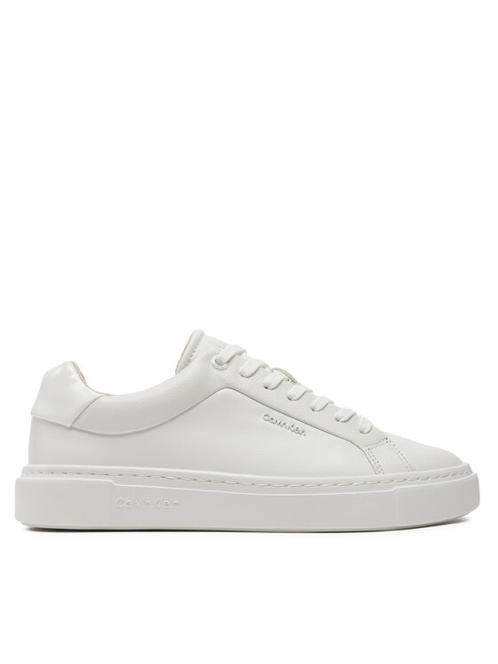 Calvin Klein Snīkeri Cupsole Lace Up W/Ml Lth HW0HW02119 Balts