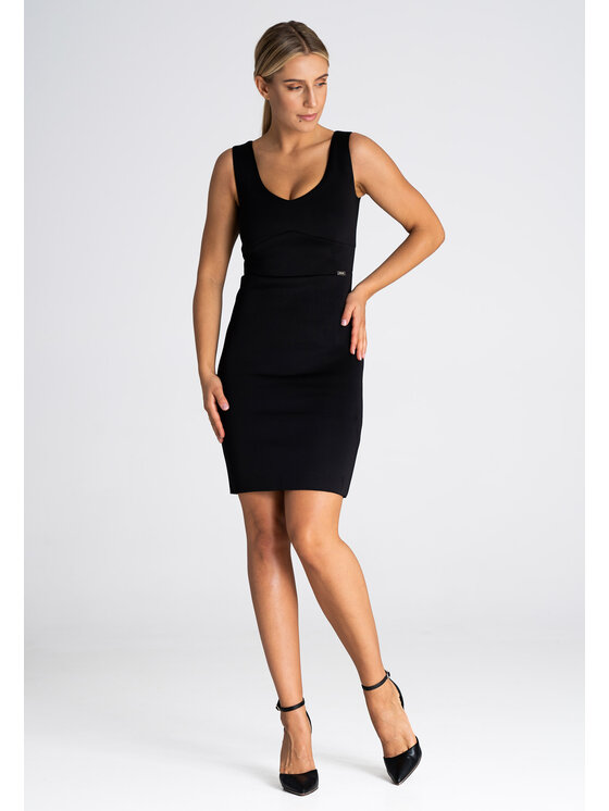 FIGL FIGLFIGL Vestito M978 Nero Regular Fit