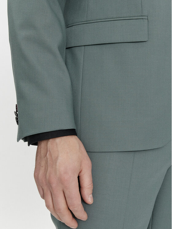HUGO Hugo Kostiumas Arti/Hesten232X 50500247 Žalia Extra Slim Fit