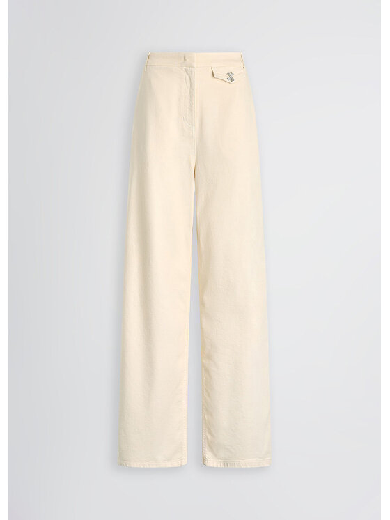Liu Jo Liu Jo Pantalone da abito CA5334T1819X0657 Bianco Regular Fit
