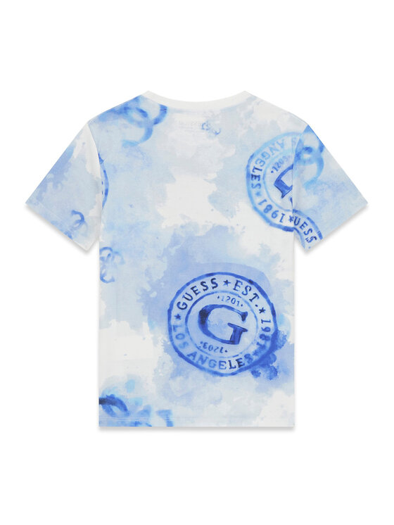 Guess Guess Tricou L6GI03 K8HM4 Albastru Regular Fit