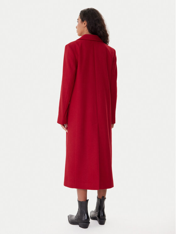 HUGO HUGO Wollmantel Mojeni 50547691 Rot Relaxed Fit