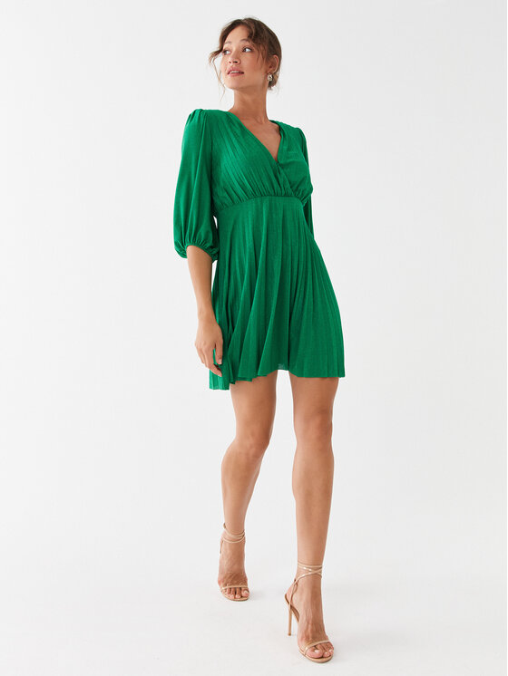 Liu Jo Liu Jo Cocktail obleka CF3224 J1923 Zelena Regular Fit