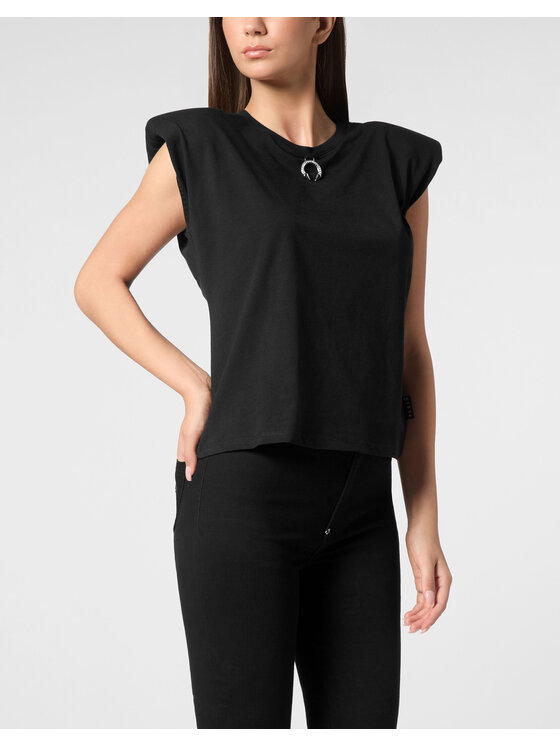 PHILIPP PLEIN PHILIPP PLEIN Tank top 9537 Černá Skin Tight Fit