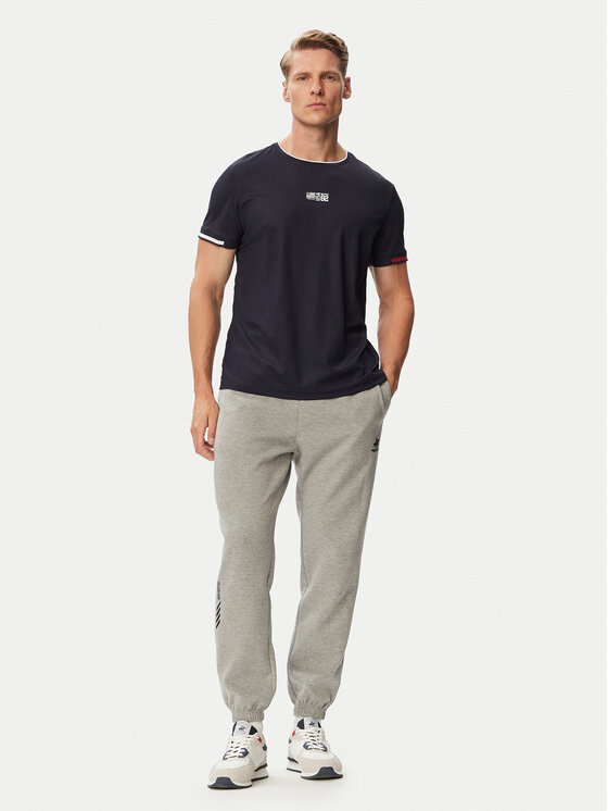 Beverly Hills Polo Club Beverly Hills Polo Club Tričko P-SS26M-TS0172 Tmavomodrá Regular Fit