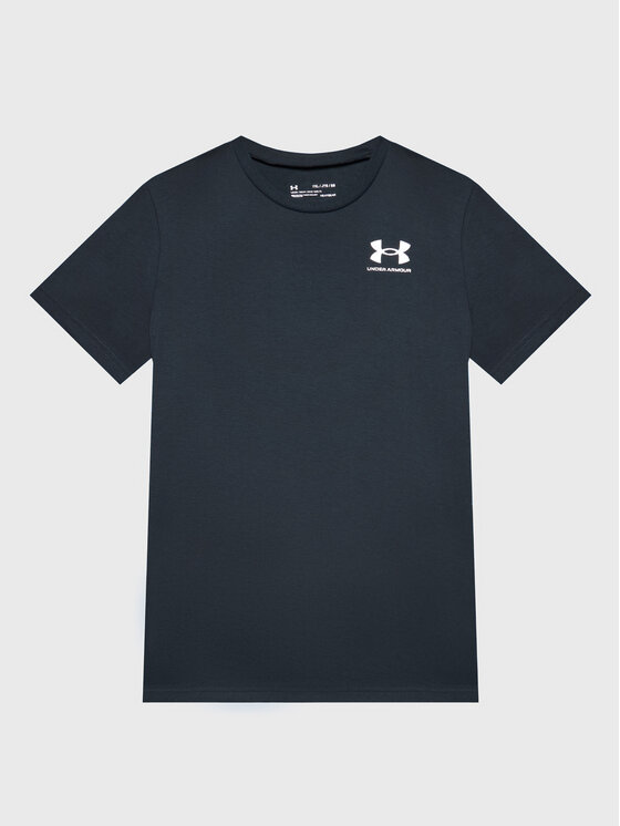 Under Armour T-krekls Ua Sportstyle Left Chest 1363280 Melns Regular Fit