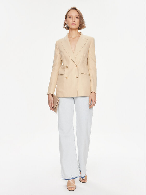 TWINSET TWINSET Sacou 241TP2560 Bej Regular Fit