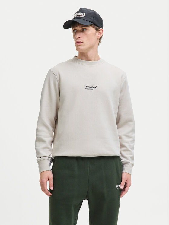 Jack & Jones Jack & Jones Mikina Soho 12278791 Béžová Relaxed Fit