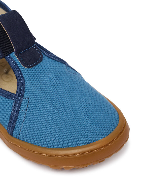 Froddo Froddo Παντόφλες Σπιτιού Barefoot Canvas T-Bar G1700439-1 S Μπλε