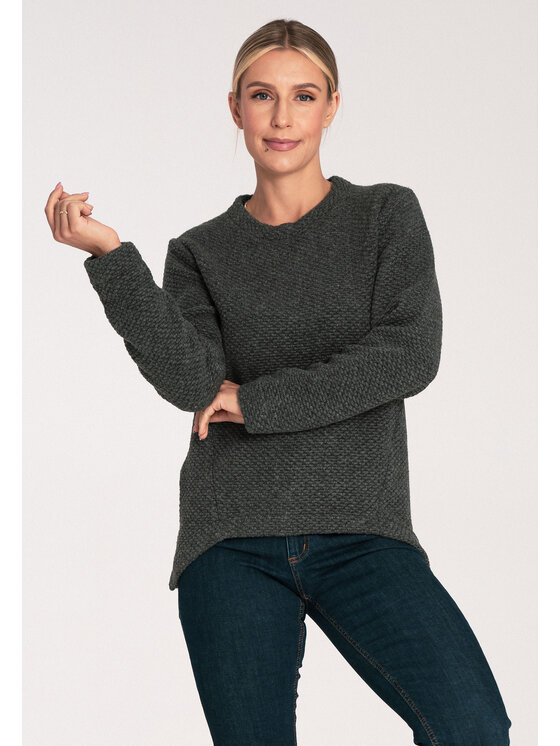 FIGL FIGL Svetr M1044 Černá Classic Fit