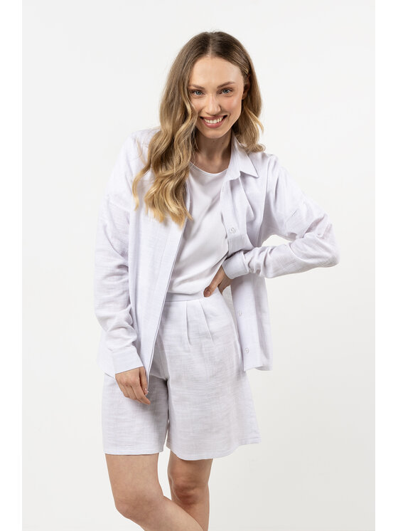 Awama Awama Koszula A724 Biały Basic Fit