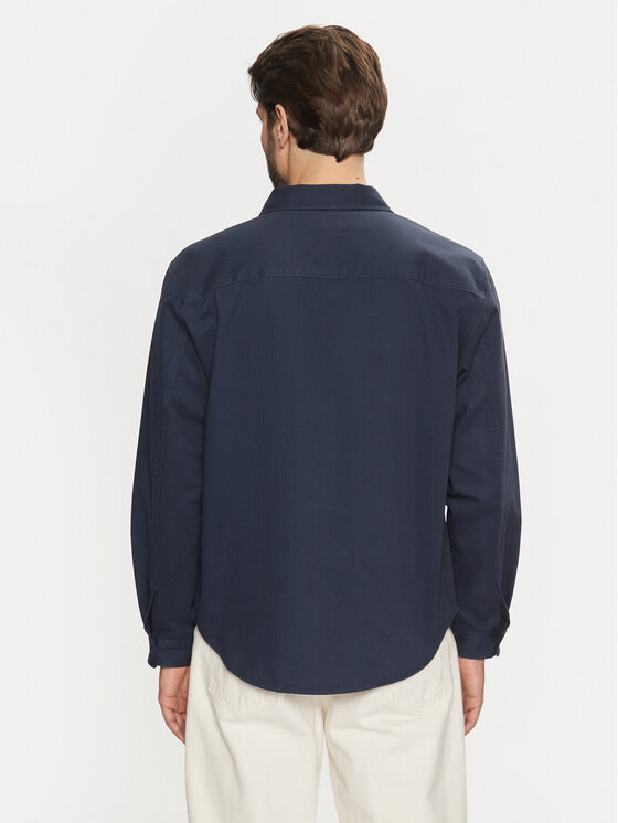 Converse Converse Сорочка 10026973-A01 Cиній Relaxed Fit