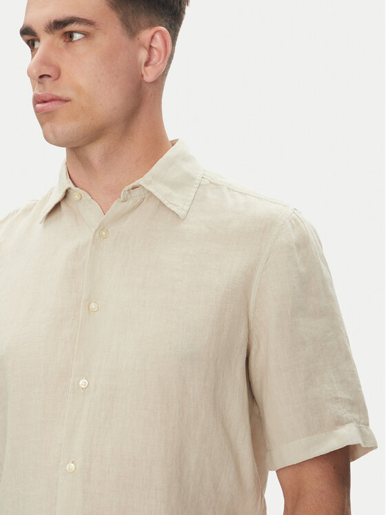 BOSS BOSS Camicia 50537382 Beige Regular Fit