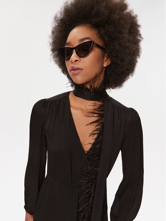 TWINSET TWINSET Коктейльна сукня 232TP2350 Чорний Regular Fit