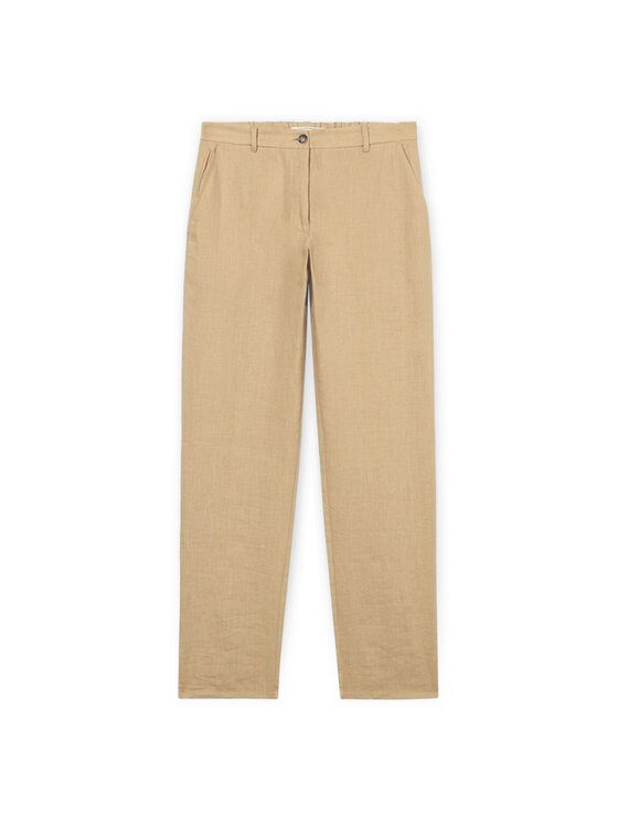 Trussardi Trussardi Spodnie materiałowe P719M000113N012 Kremowy Regular Fit