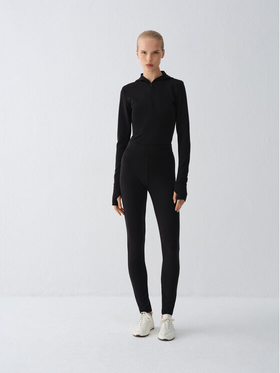 La Mania La Mania Legginsy MELL Czarny Basic Fit