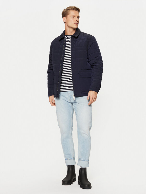 Hunter Hunter Übergangsjacke Walter HARM0004242 Dunkelblau Regular Fit