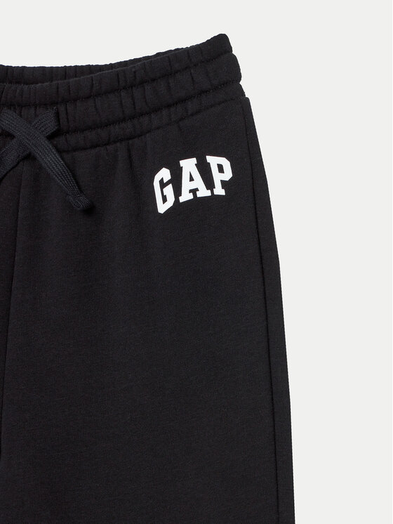 Gap Gap Штани з тканини 645346-00 Чорний Regular Fit