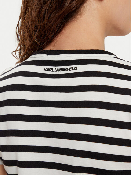 KARL LAGERFELD KARL LAGERFELD Póló A1W17099 Fekete Regular Fit