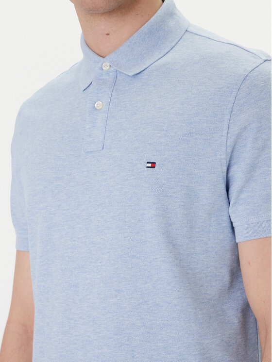 Tommy Hilfiger Tommy Hilfiger Polo 1985 MW0MW17770 Błękitny Regular Fit