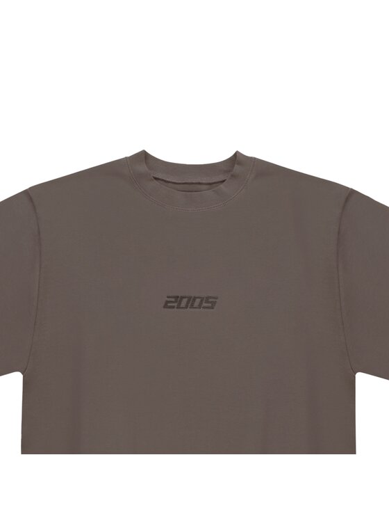 2005 2005 T-Shirt Classic Logo Brązowy Oversize