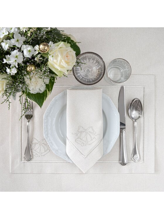 Roseberry Home Roseberry Home Obrus Shiny Silverline Srebrny