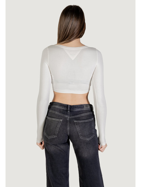 Tommy Jeans Tommy Jeans T-shirt TJW SLIM SP CRP LINE Bianco Slim Fit