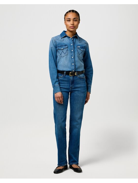 Wrangler Wrangler Teksad STRAIGHT Sinine Straight Leg