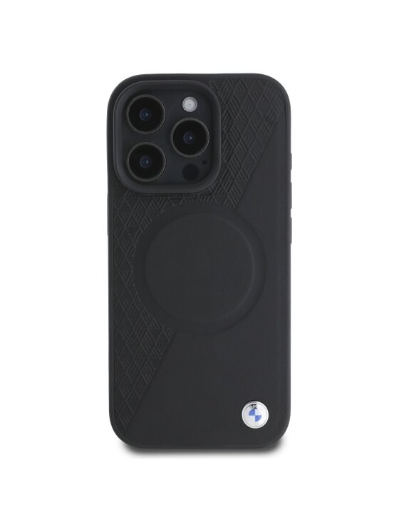 BMW Motorsport BMW Motorsport Etui na telefon Sign Leather Textured And Line Czarny