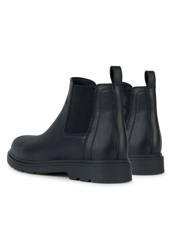 Geox Geox Členková obuv s elastickým prvkom U Spherica Ec1 U36D1C 00046 C9999 Čierna