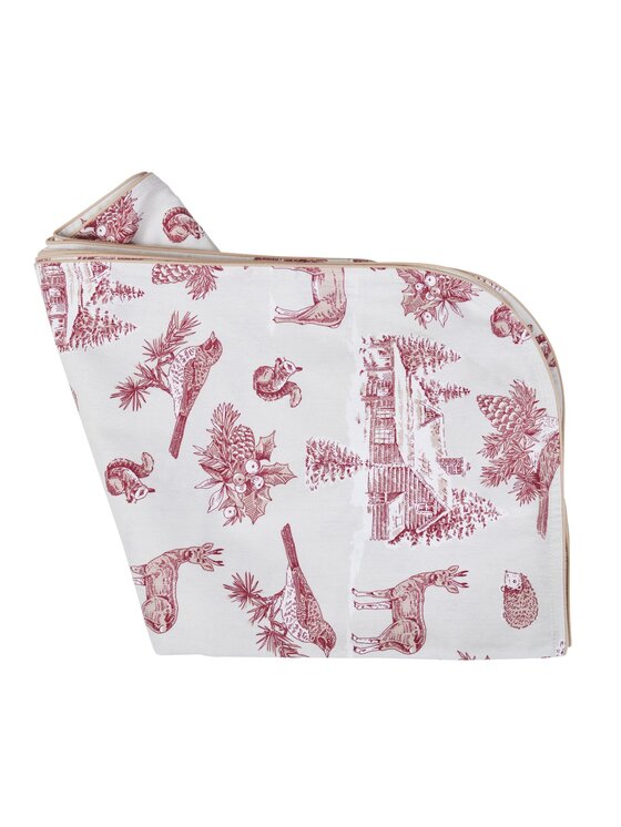 Roseberry Home Roseberry Home Obrus Toile de Jouy Red Forest Czerwony