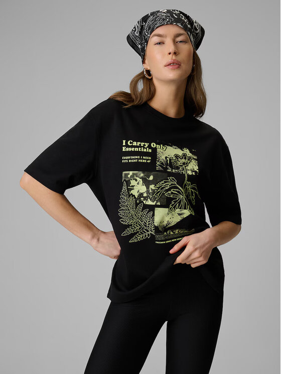 4F 4F T-Shirt CAMP Czarny Loose Fit