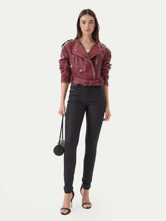 Morgan Morgan Bavlnené nohavice 212-PALONA Čierna Slim Fit