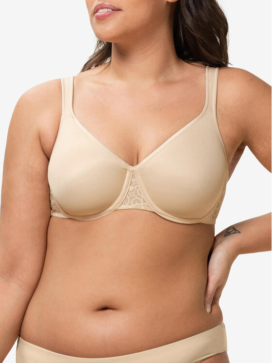 Triumph Triumph Biustonosz z fiszbiną Comfort Minimizer 10166827 Beżowy