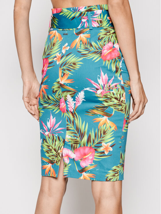 Guess Puzdrova Sukna Nural W1gd0z Wdvc0 Modra Slim Fit Modivo Sk