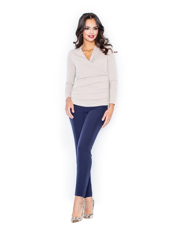 FIGL FIGL Πουλόβερ M247 Μπεζ Regular Fit