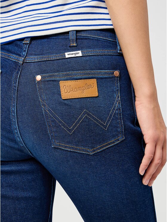 Wrangler Wrangler Jeansy SIENNA Niebieski Slim Fit