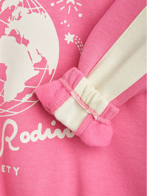 MINI RODINI Mini Rodini Felpa Society 2472011928 Rosa Regular Fit