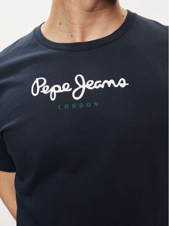 Pepe Jeans Pepe Jeans T-Shirt Eggo N PM508208 Tmavomodrá Regular Fit