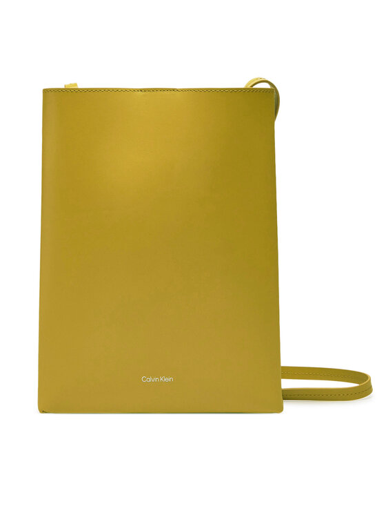 Calvin Klein Torebka Line Ns Crossbody Lth Bag LV04F3005G Zielony