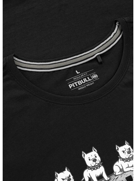 PITBULL PITBULL T-Shirt SOFTBITE Czarny Regular Fit