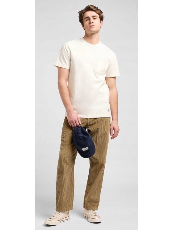 Lee Lee T-Shirt WW Pocket Tee Biały Relaxed Fit