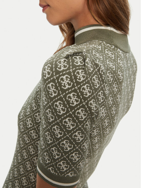 Guess Guess Трикотажна сукня W3YK39 Z37K0 Зелений Regular Fit