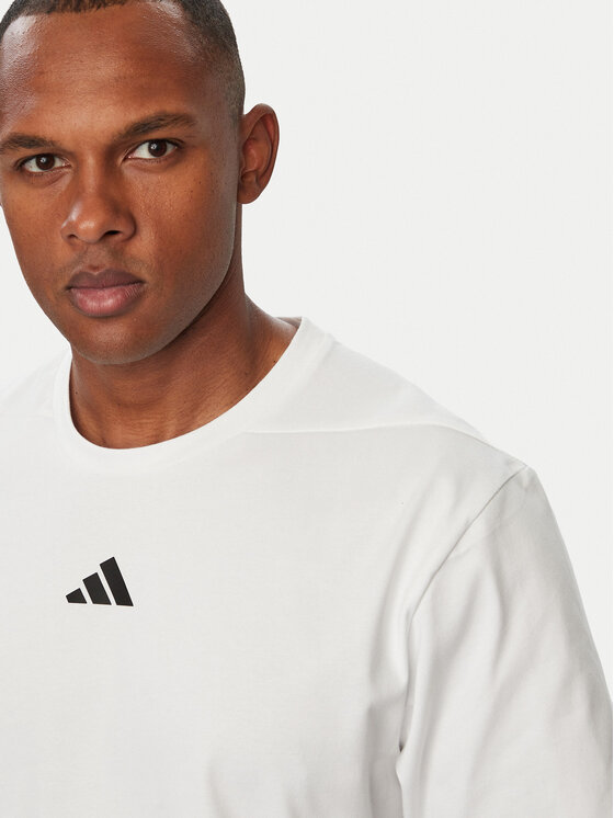 adidas adidas Koszulka techniczna D4T Primelift KT1653 Biały Regular Fit