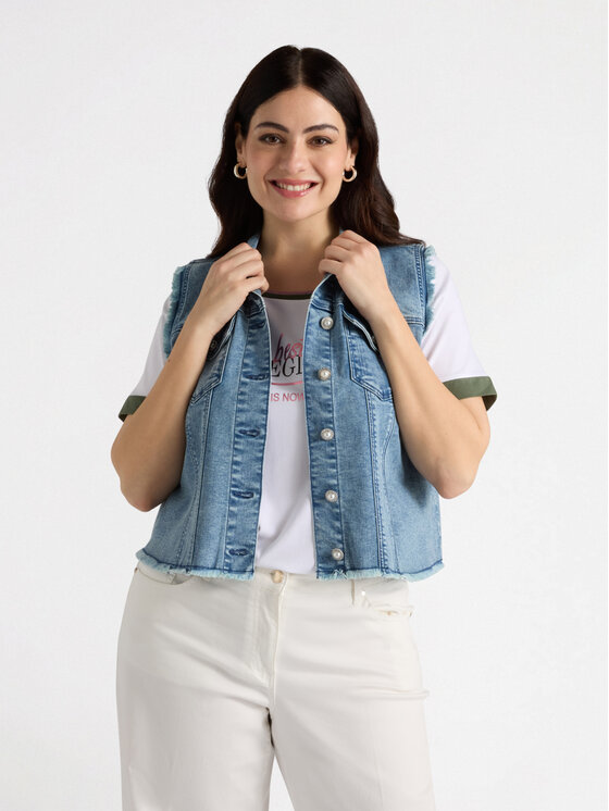 Fiorella Rubino Fiorella Rubino Giacca outdoor L412T000049N024 Turchese Regular Fit