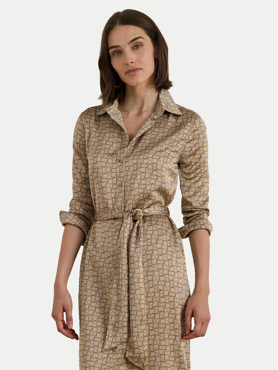 LAUREN RALPH LAUREN LAUREN RALPH LAUREN Hemdkleid 200979803001 Beige Regular Fit